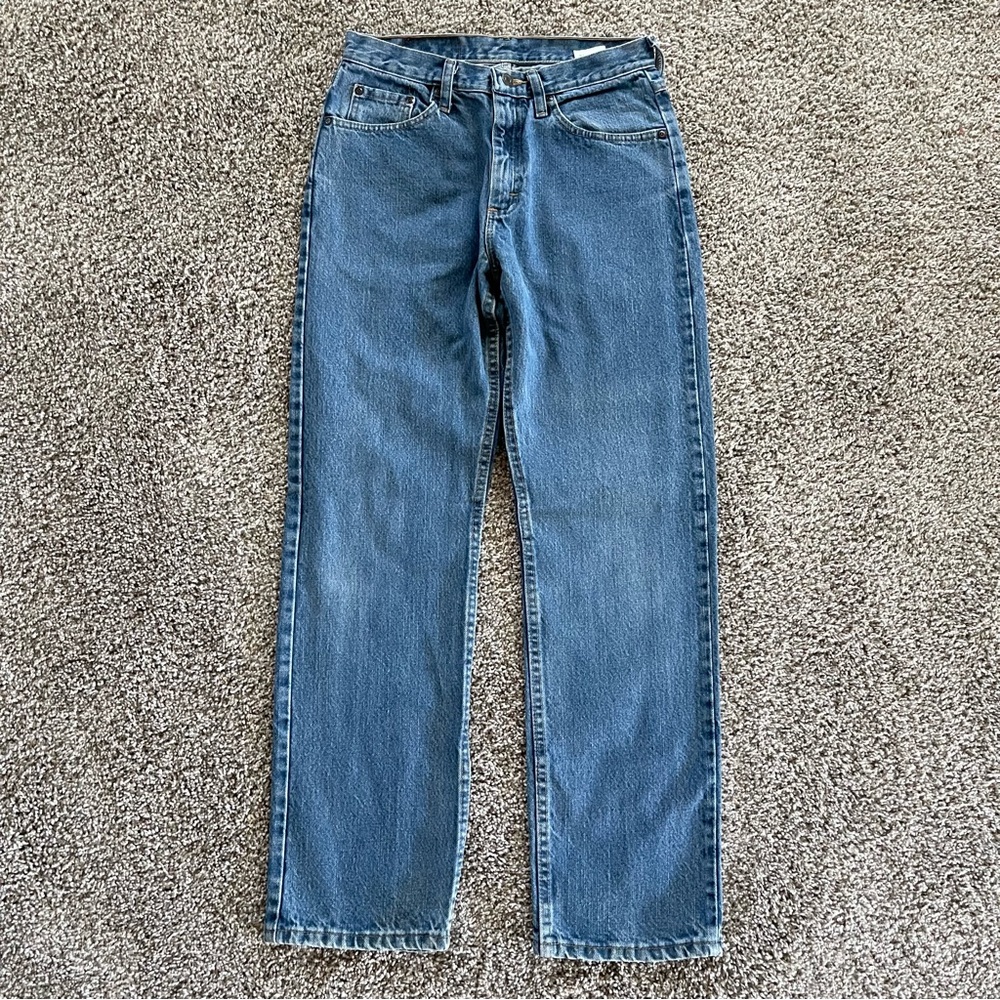 Wrangler Regular Fit Medium Wash Cotton Straight Jeans 29x30